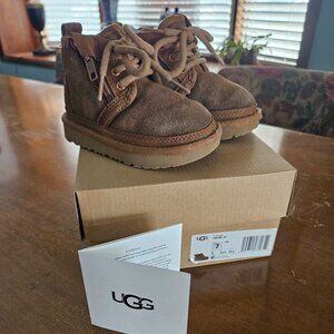 Toddler Neumel Zip Ugg Boots - Chestnut size 7